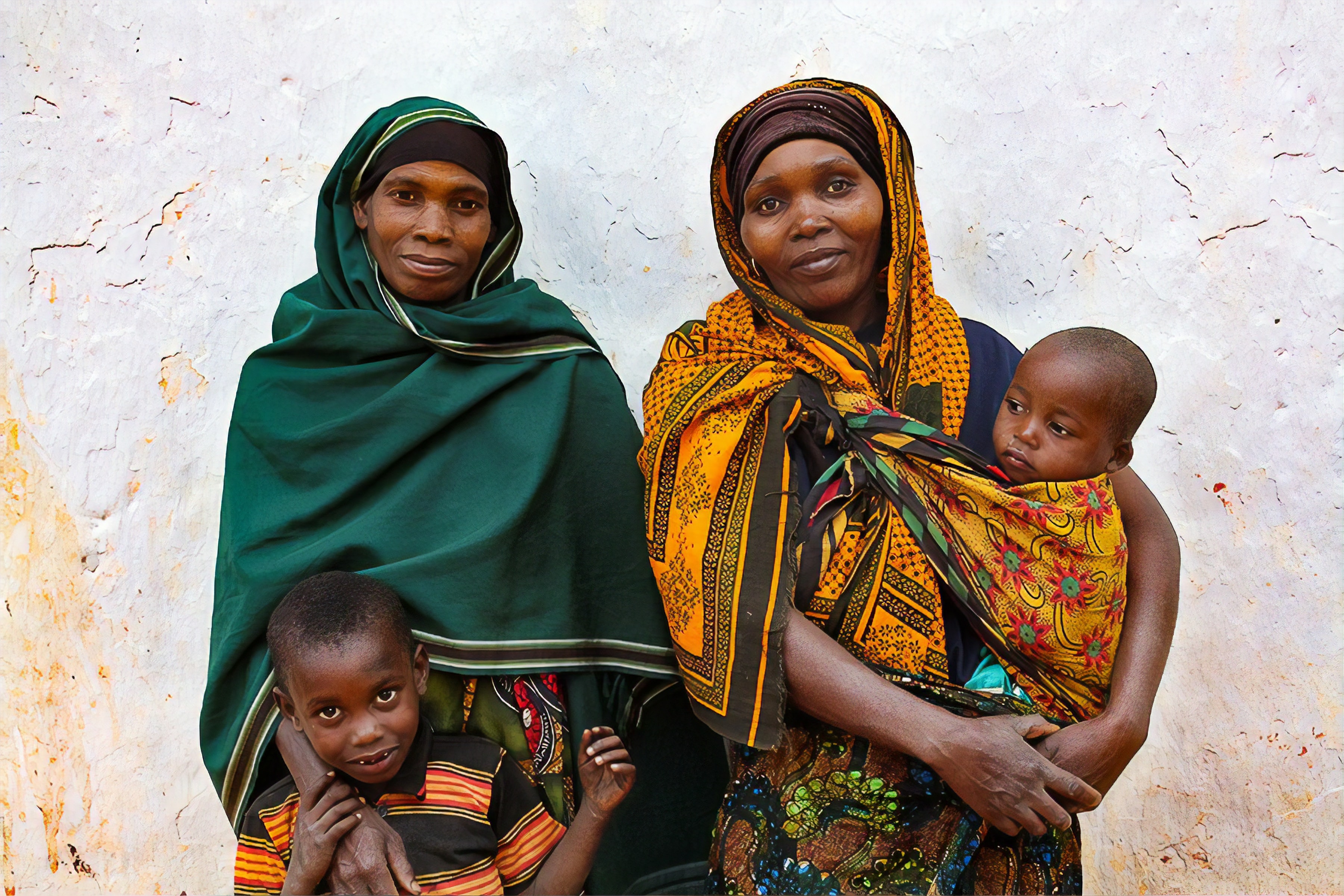 Tanzanian women with children